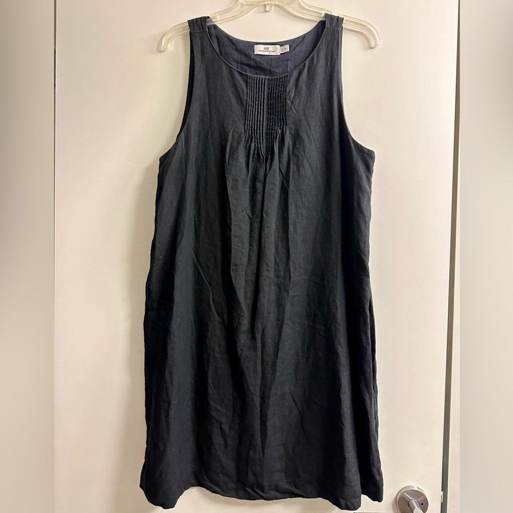 Vineyard Vines Linen Pintuck Swing Dress - Size 14
